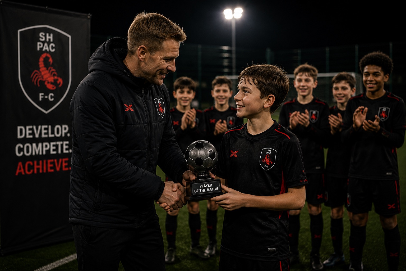 Player receiving Player of the Match award